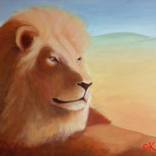 Lion – Brave heart, in heart full of love by Klavdija Salvarezza