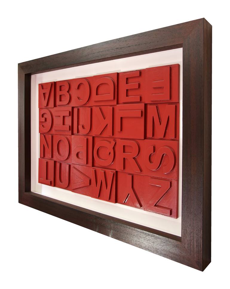 Original Abstract Language Sculpture by Francesco Alpigiano