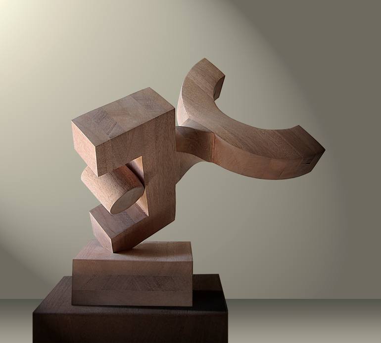 Original Abstract Sports Sculpture by Francesco Alpigiano