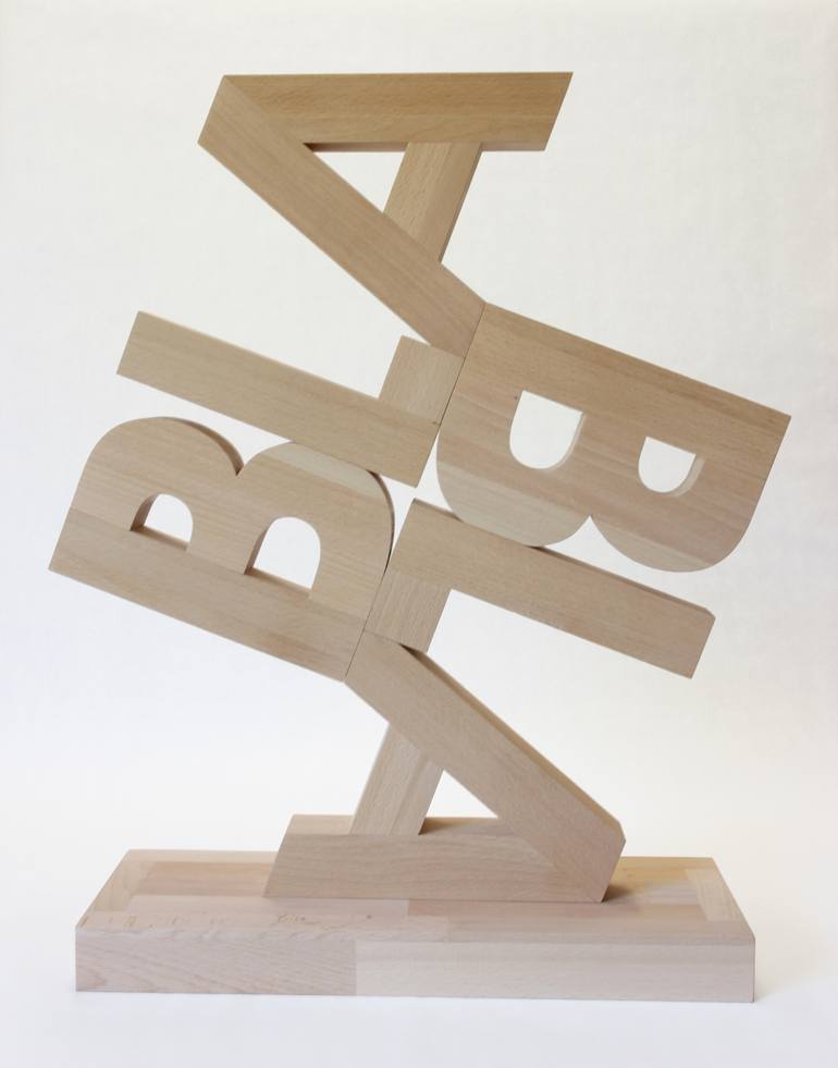 Original Minimalism Abstract Sculpture by Francesco Alpigiano