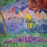 Fantasy about Hampstead Lake by Aliya Boranbayeva