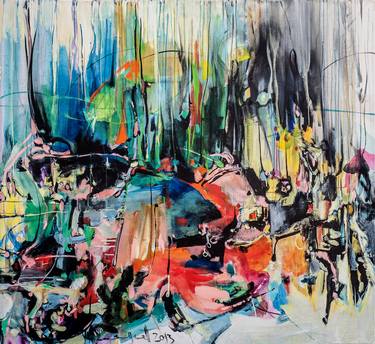 Original Abstract Expressionism Abstract Paintings by Vicky Barranguet