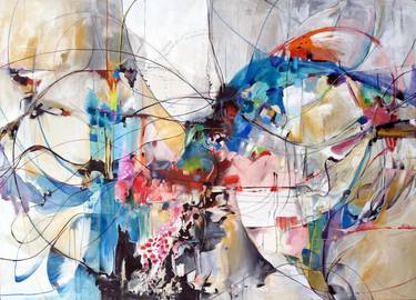 Original Abstract Time Paintings by Vicky Barranguet