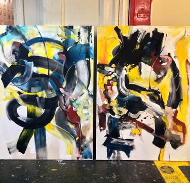 Original Abstract Expressionism Abstract Paintings by Vicky Barranguet