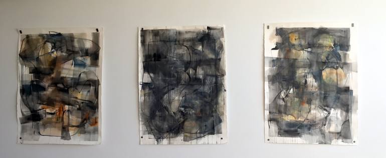 Original Abstract Expressionism Abstract Painting by Vicky Barranguet