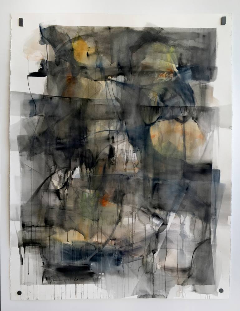 Original Abstract Expressionism Abstract Painting by Vicky Barranguet