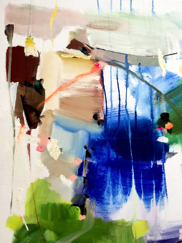 Original Abstract Expressionism Abstract Painting by Vicky Barranguet