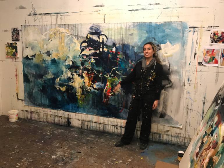 Original Expressionism Abstract Painting by Vicky Barranguet