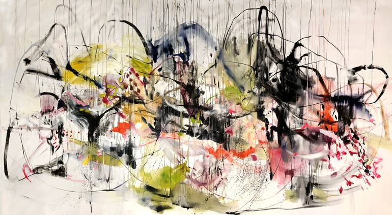 Original Abstract Expressionism Abstract Painting by Vicky Barranguet