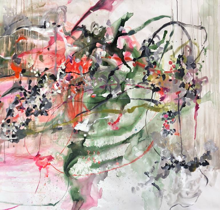 Original Abstract Expressionism Abstract Painting by Vicky Barranguet
