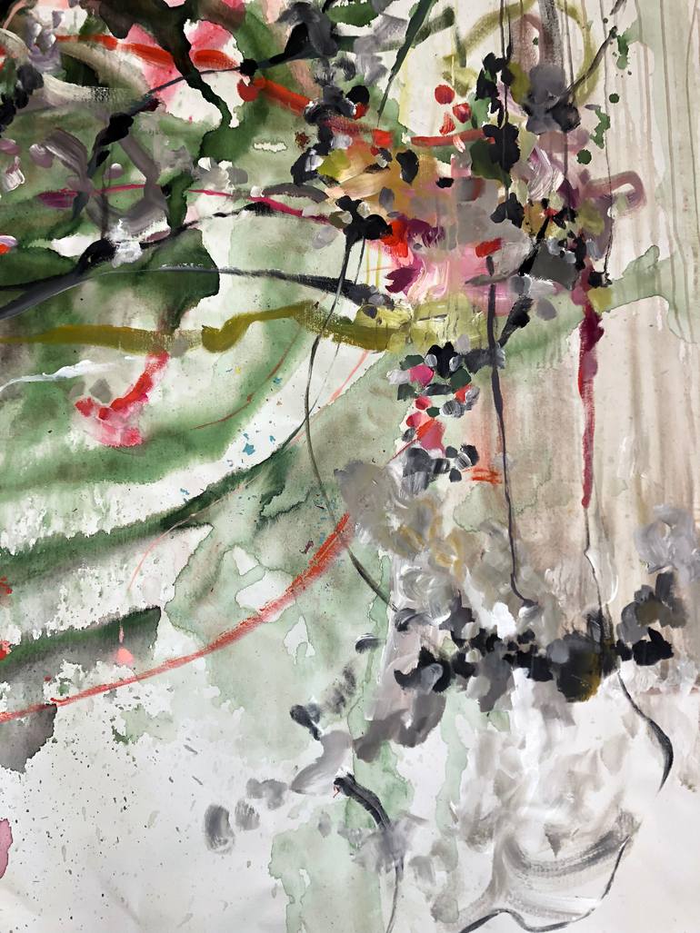 Original Abstract Expressionism Abstract Painting by Vicky Barranguet