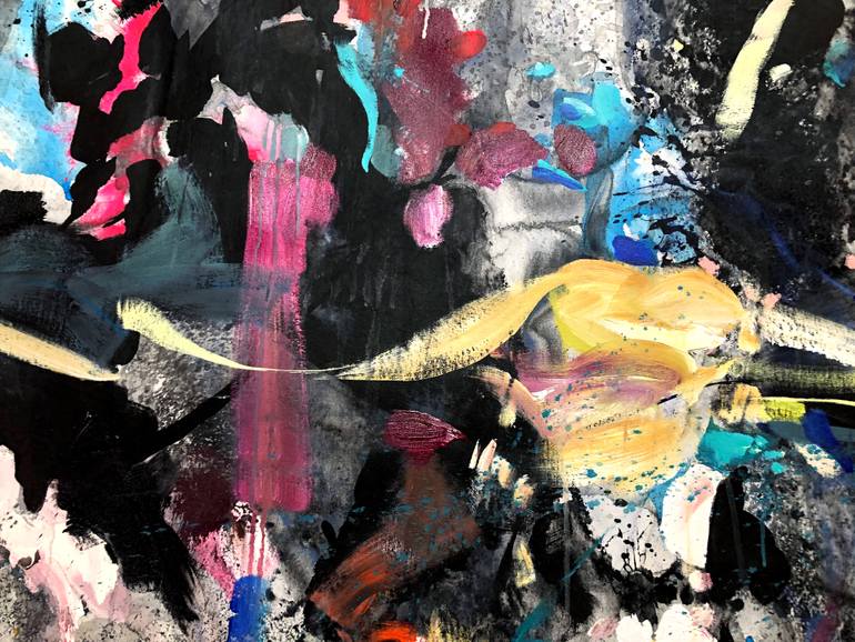 Original Abstract Expressionism Abstract Painting by Vicky Barranguet