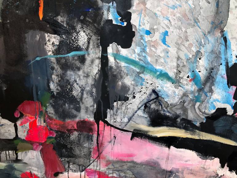 Original Abstract Expressionism Abstract Painting by Vicky Barranguet