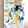 Playful and light composition. Blues, greens and yellows. Movement. Like you, like me...