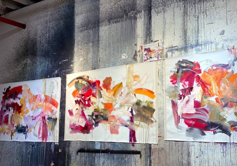 Original Abstract Expressionism Abstract Painting by Vicky Barranguet