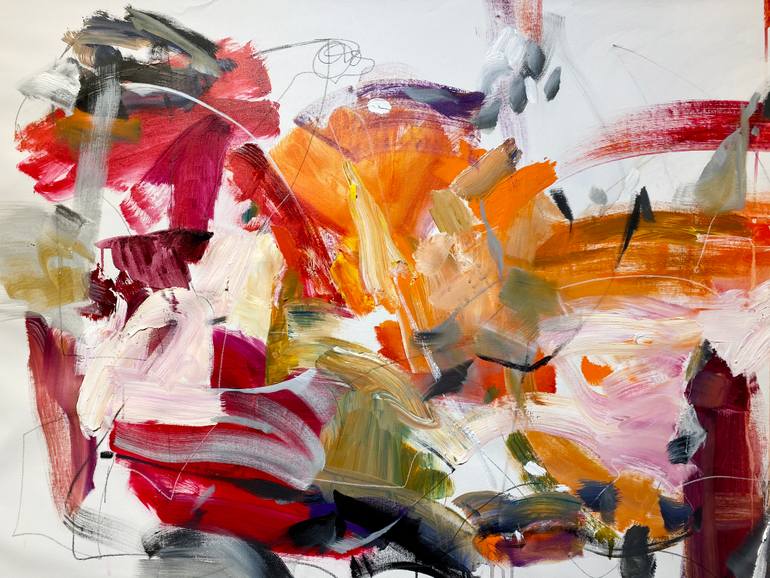 Original Abstract Expressionism Abstract Painting by Vicky Barranguet