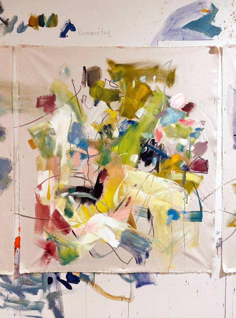 Original Abstract Expressionism Abstract Painting by Vicky Barranguet