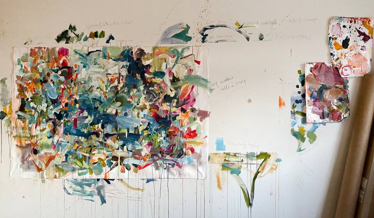 Original Abstract Expressionism Abstract Painting by Vicky Barranguet