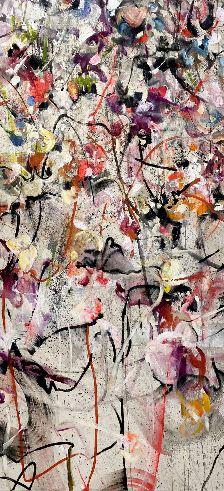 Original Abstract Expressionism Abstract Painting by Vicky Barranguet