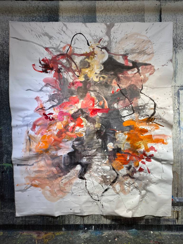 Original Abstract Expressionism Abstract Painting by Vicky Barranguet