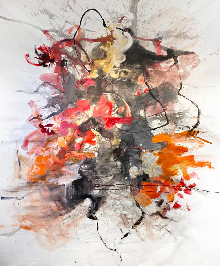 Original Abstract Expressionism Abstract Painting by Vicky Barranguet