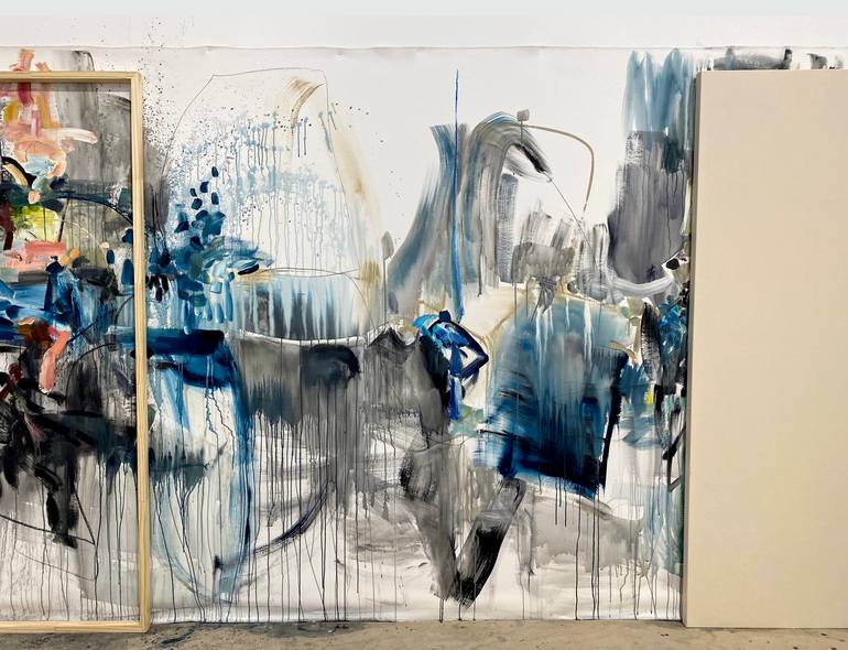 Original Abstract Expressionism Abstract Painting by Vicky Barranguet