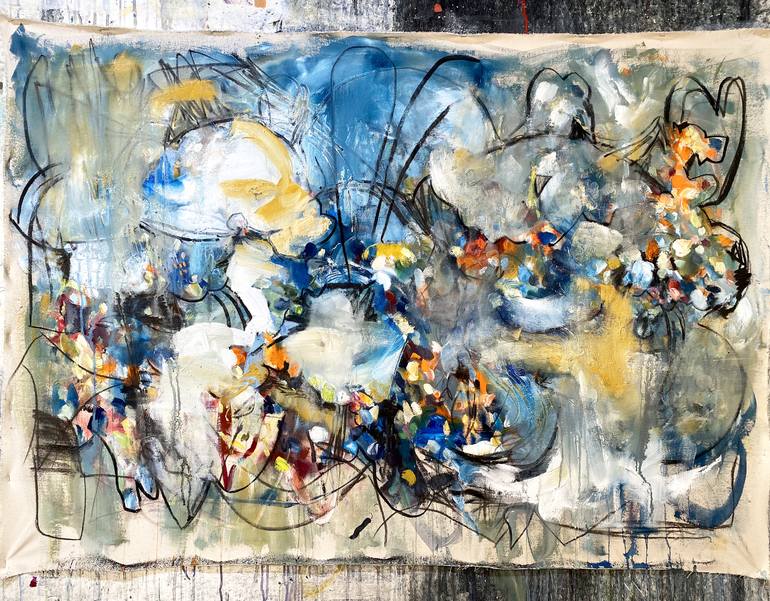 Original Abstract Expressionism Abstract Painting by Vicky Barranguet