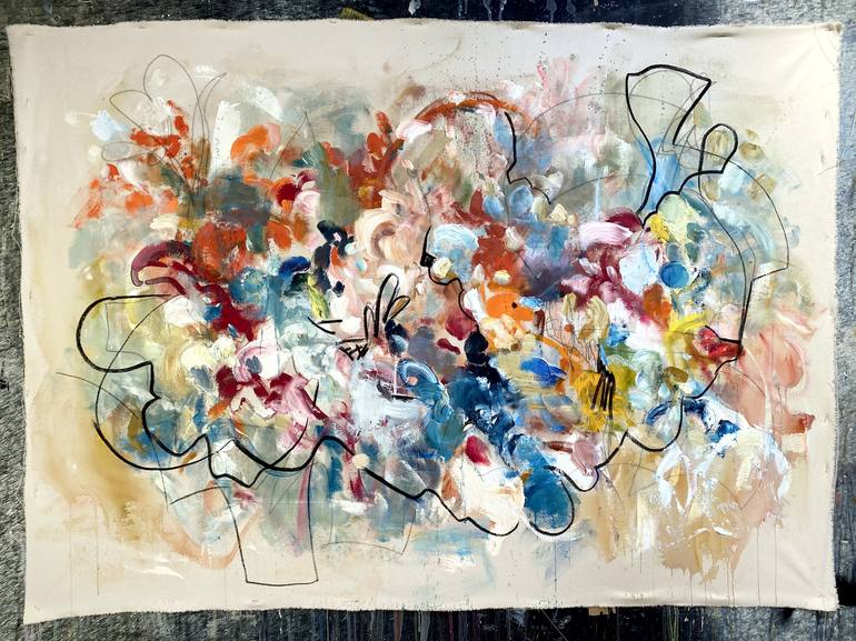 Original Abstract Expressionism Abstract Painting by Vicky Barranguet
