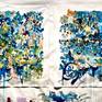 diptych inside the studio - 'Echoes' VIII & VII
