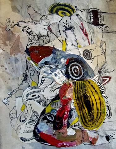 Original Abstract Collage by RB Pruett