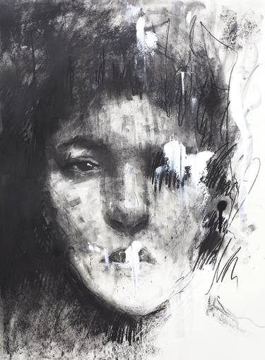 Original Abstract Portrait Drawings by Jon Cooper