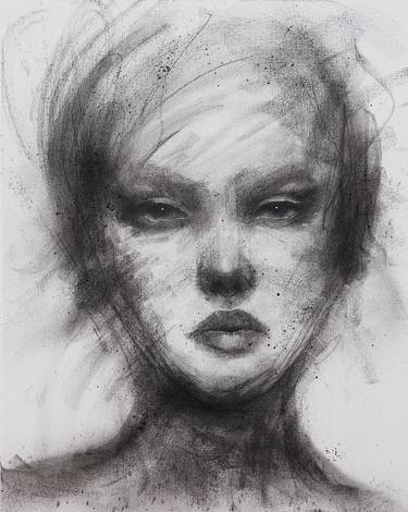Original Abstract Expressionism Women Drawings by Jon Cooper