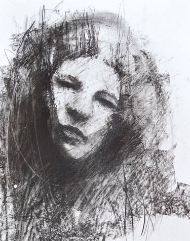 Original Abstract Expressionism Women Drawings by Jon Cooper