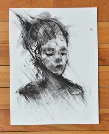 Original Abstract Expressionism Women Drawings by Jon Cooper