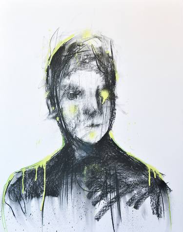 Original Abstract Portrait Drawings by Jon Cooper