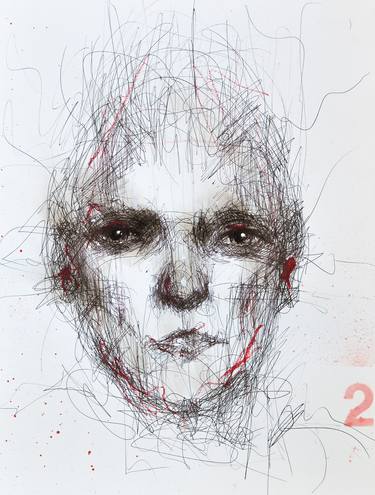 Original Portrait Ballpoint Pen Drawings For Sale Saatchi Art