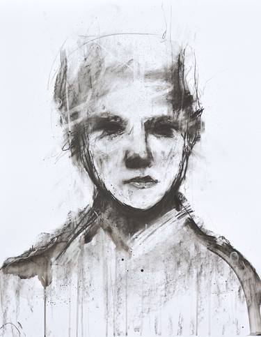 Original Expressionism Portrait Drawings by Jon Cooper