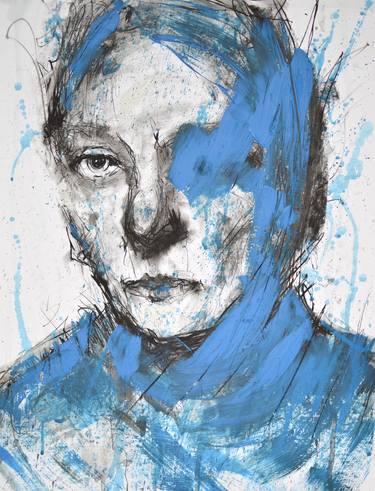 Original Abstract Portrait Drawings by Jon Cooper