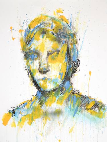 Original Abstract Portrait Paintings by Jon Cooper