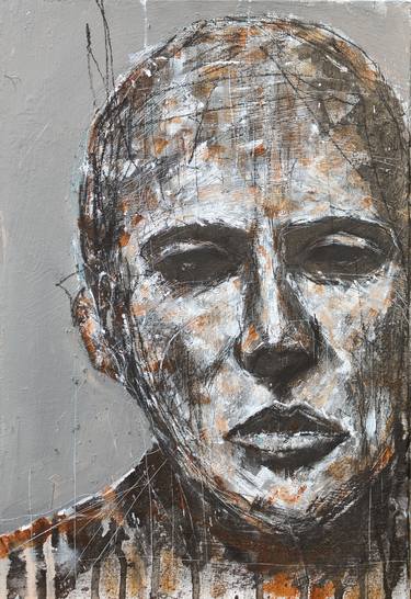 Original Expressionism Portrait Paintings by Jon Cooper