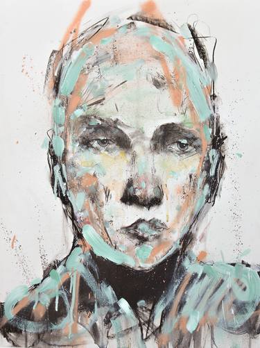 Print of Abstract Portrait Paintings by Jon Cooper