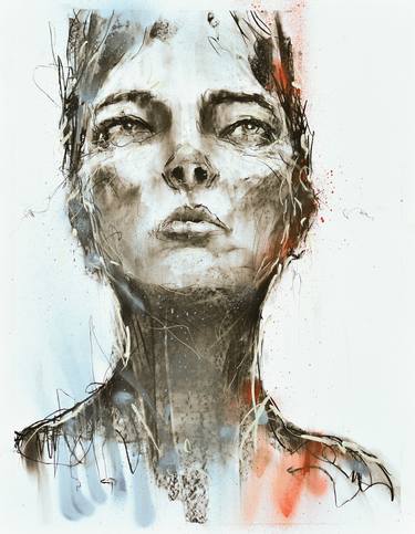 Original Abstract Portrait Drawings by Jon Cooper