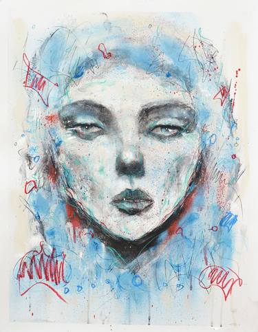 Original Abstract Portrait Drawings by Jon Cooper