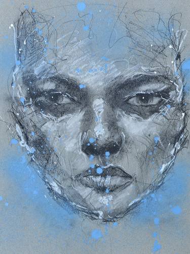 Original Abstract Portrait Drawings by Jon Cooper