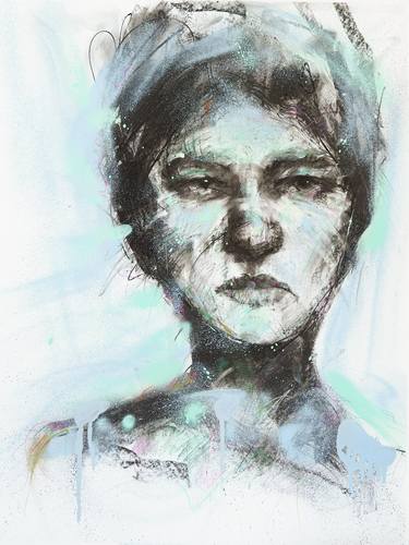 Original Abstract Portrait Drawings by Jon Cooper