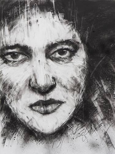 Original Abstract Portrait Drawings by Jon Cooper