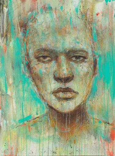 Original Abstract Expressionism Portrait Paintings by Jon Cooper