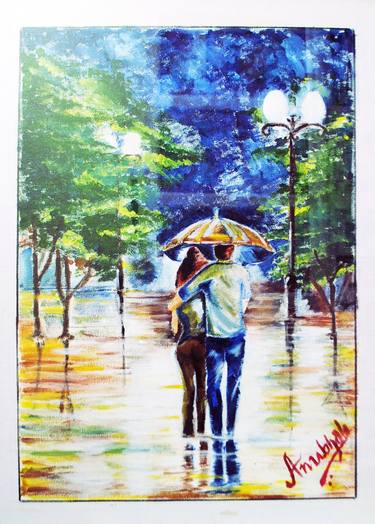 Original Love Painting by anubhab pattanayak