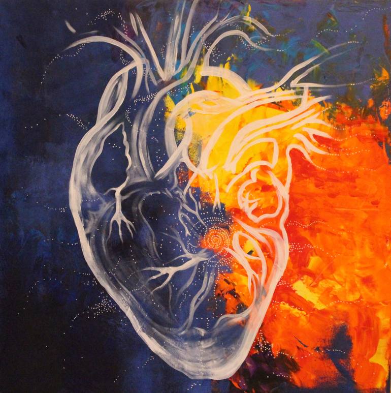Twin Flames- Twin Flame Art Painting | Art Board Print