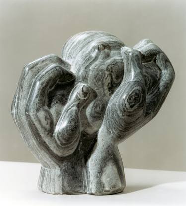 Original Abstract Expressionism Abstract Sculpture by Shimon Drory